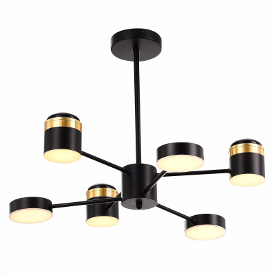 SLE6007-402-06 Светильник потолочный Черный, Золотистый/Черный, Золотистый LED 6*7W 3000K