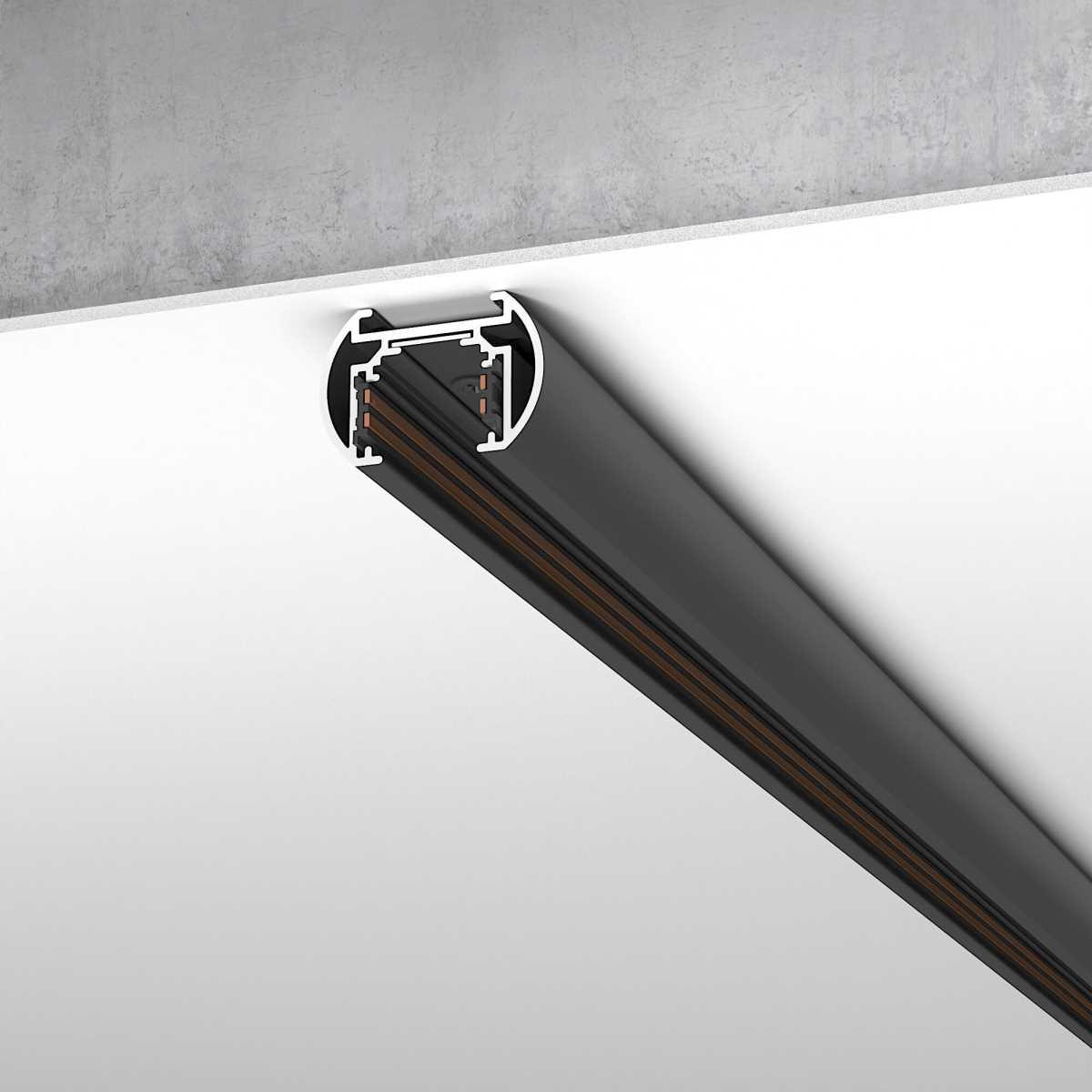 Шинопровод магнитный накладной Elektrostandard Slim Magnetic Round 85133/00 черный a064722