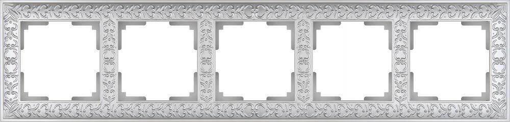 Рамка Werkel Antik на 5 постов жемчужный WL07-Frame-05 4690389063534