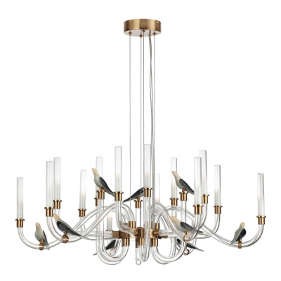 5431/37L L-VISION ODL_EX24 11 золотой(под латунь)/белый градиент/беж./зеленый/ металл/стекло/керамик