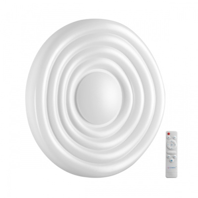 7679/DL PALE SN Светильник пластик/белый LED 48Вт 3000-6000К D380 IP43 пульт ДУ FASS