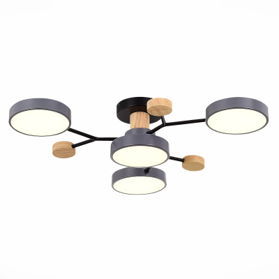 SLE6006-702-04 Светильник потолочный Серый/Серый LED 4*12W 3000K/4500K/6000K