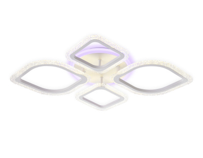 FA5147 Потолочный светодиодный светильник с пультом FA5147 WH белый 77W 680*630*90 (ПДУ РАДИО 2.4)