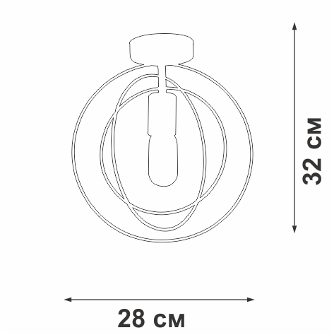 Потолочная люстра Vitaluce V3794-1/1PL