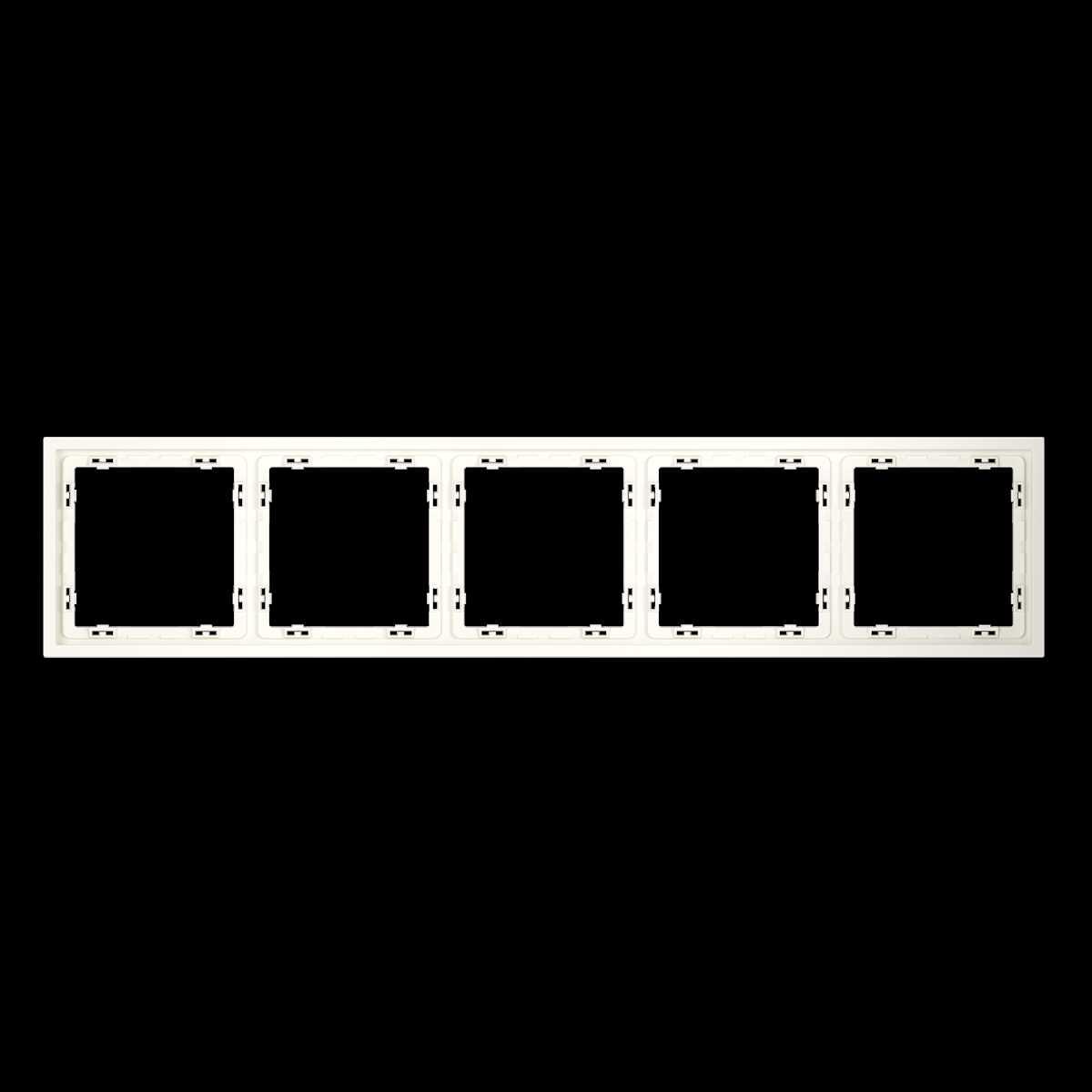 Рамка пластиковая S70 на 5 пост, (хлопок) Voltum VLS100513