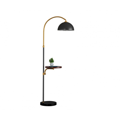 07047,19 Торшер Памир черный L60 h145-170 E27 1*40W