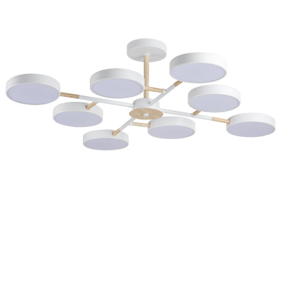 5653/99CL LEDIO LN23 белый, дерево Люстра потолочная LED 144W 6748Лм 3000-6000К 220V BRAD