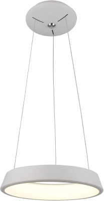 A6240SP-1WH люстра - белый / металл крашеный / 1xLED 1x21Вт / L40xW40xH6 / дл. цепи/шнура 140 см лам