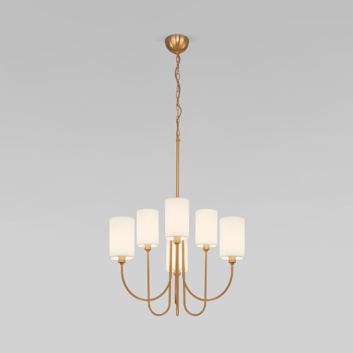 Подвесная люстра Eurosvet Abbey 60164/6 латунь Smart