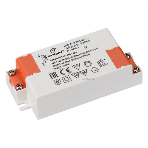 Драйвер Arlight ARJ-KE68300A 50-68V 20W IP20 0,3A 023448