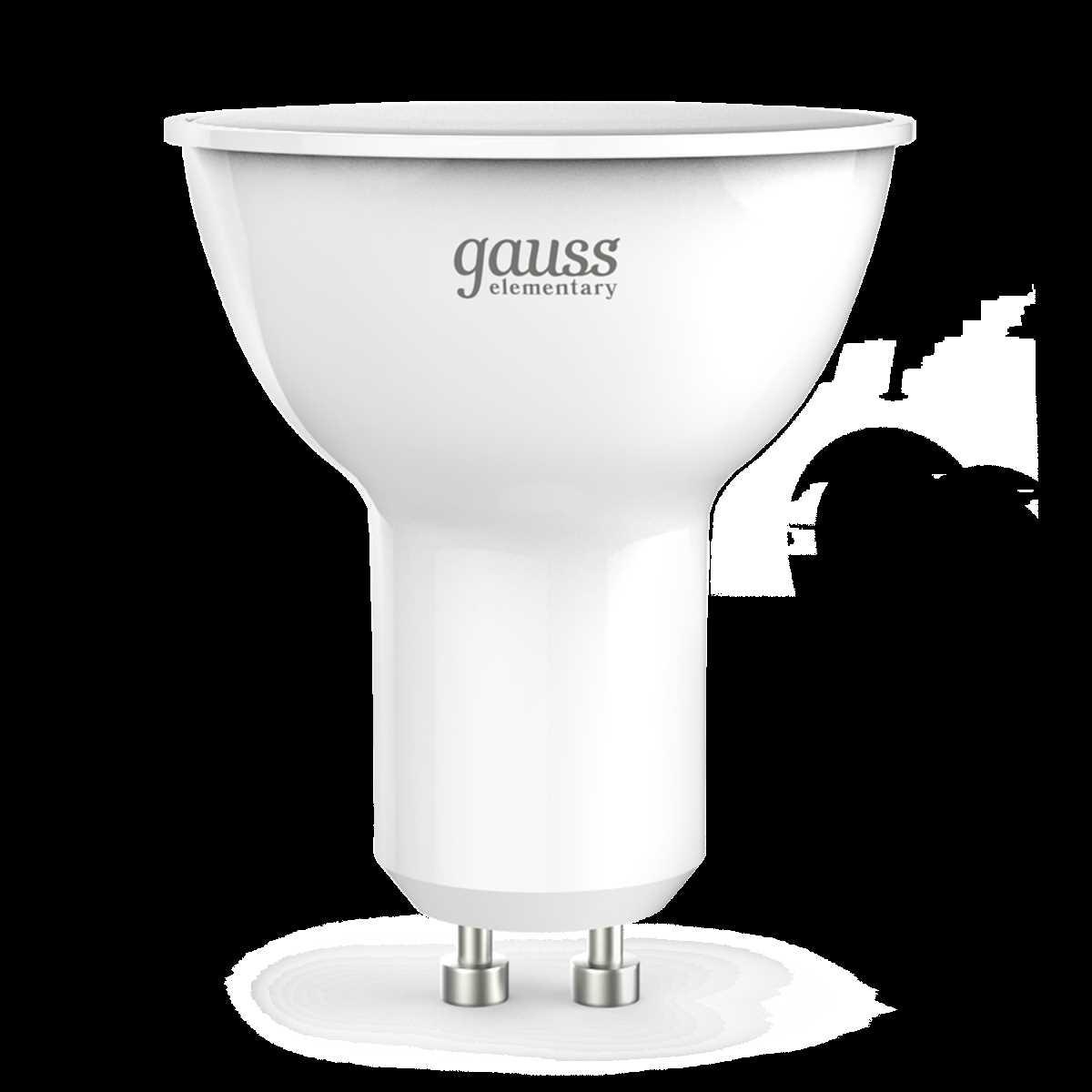 Лампа светодиодная Gauss GU10 11W 6500K матовая 13631