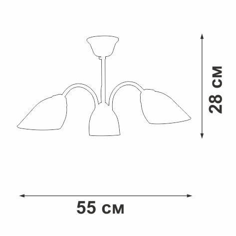 Потолочная люстра Vitaluce V3336-0/3PL