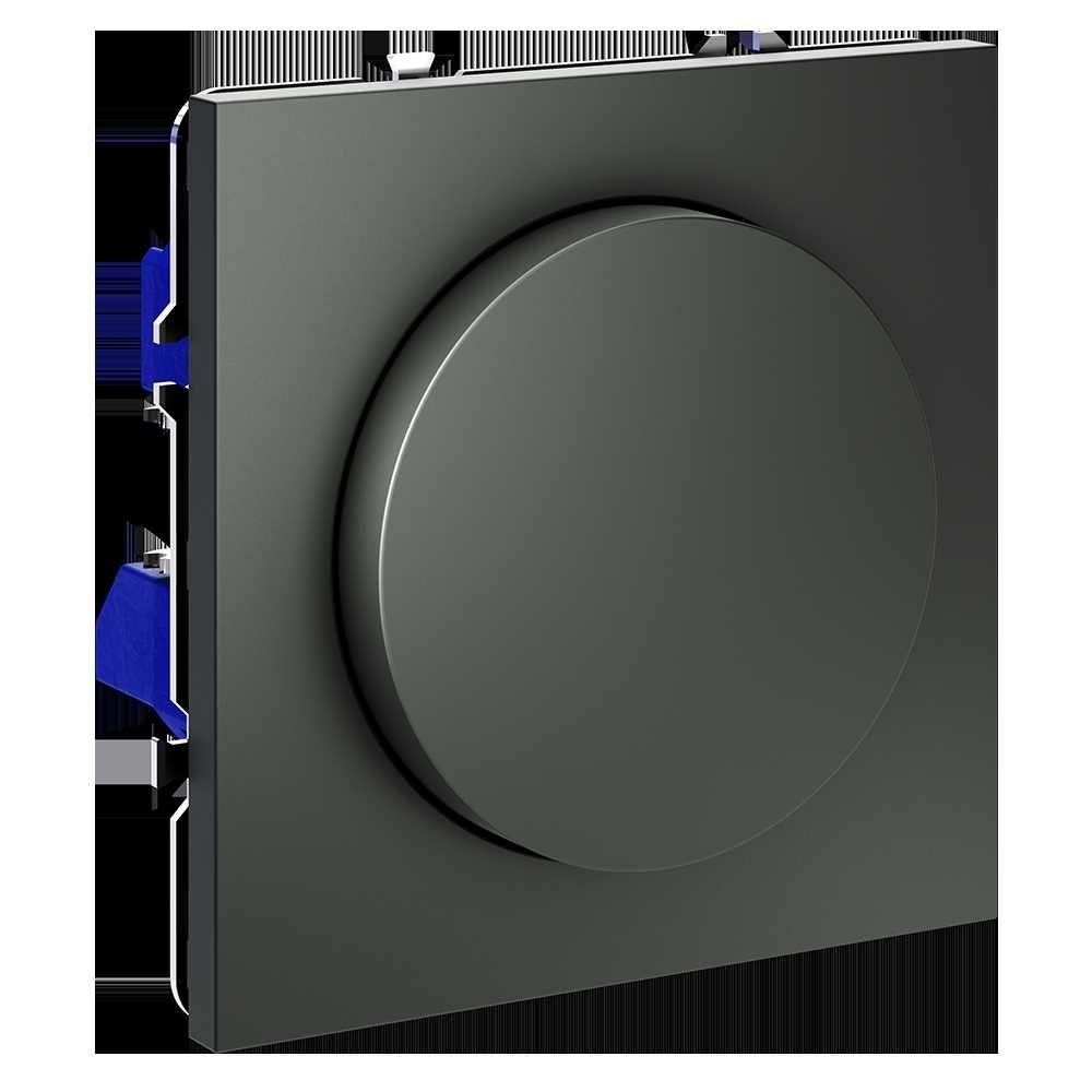 Светорегулятор встраиваемый Voltum S70 поворотно-нажимной 600 Вт, (титан) VLS070306