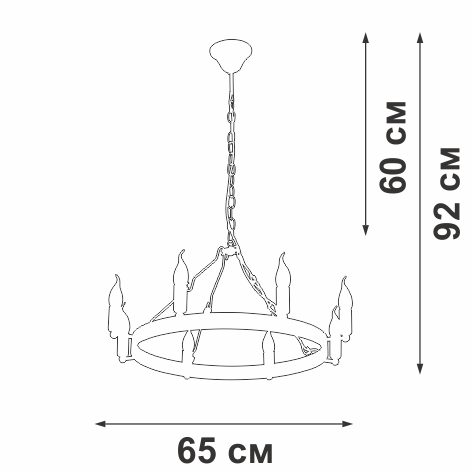Потолочная люстра Vitaluce V3924-1/8