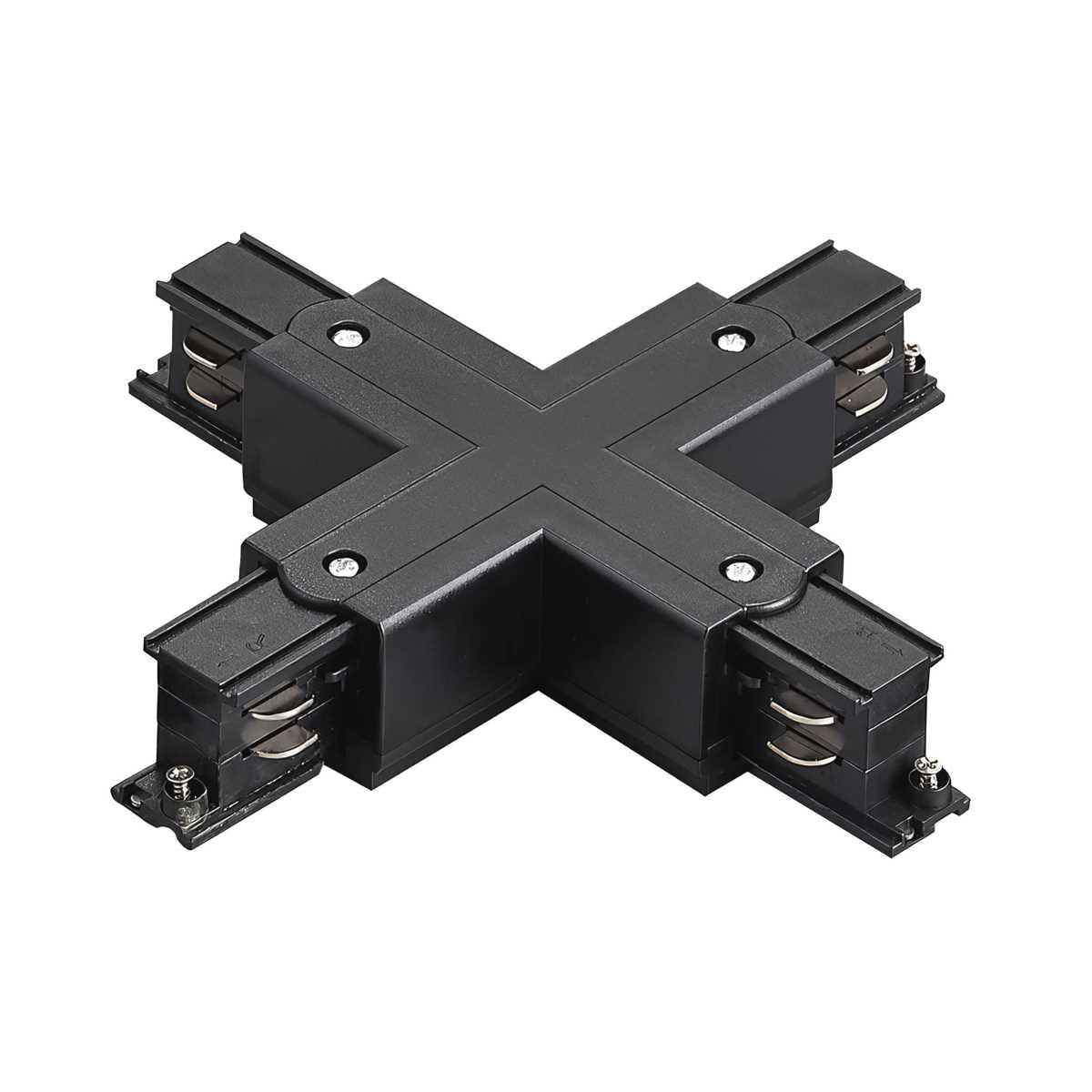 Соединение крестовое с подводом питания к треку 5040xx-(F)/(R) Quattro Lightstar 504147-FR