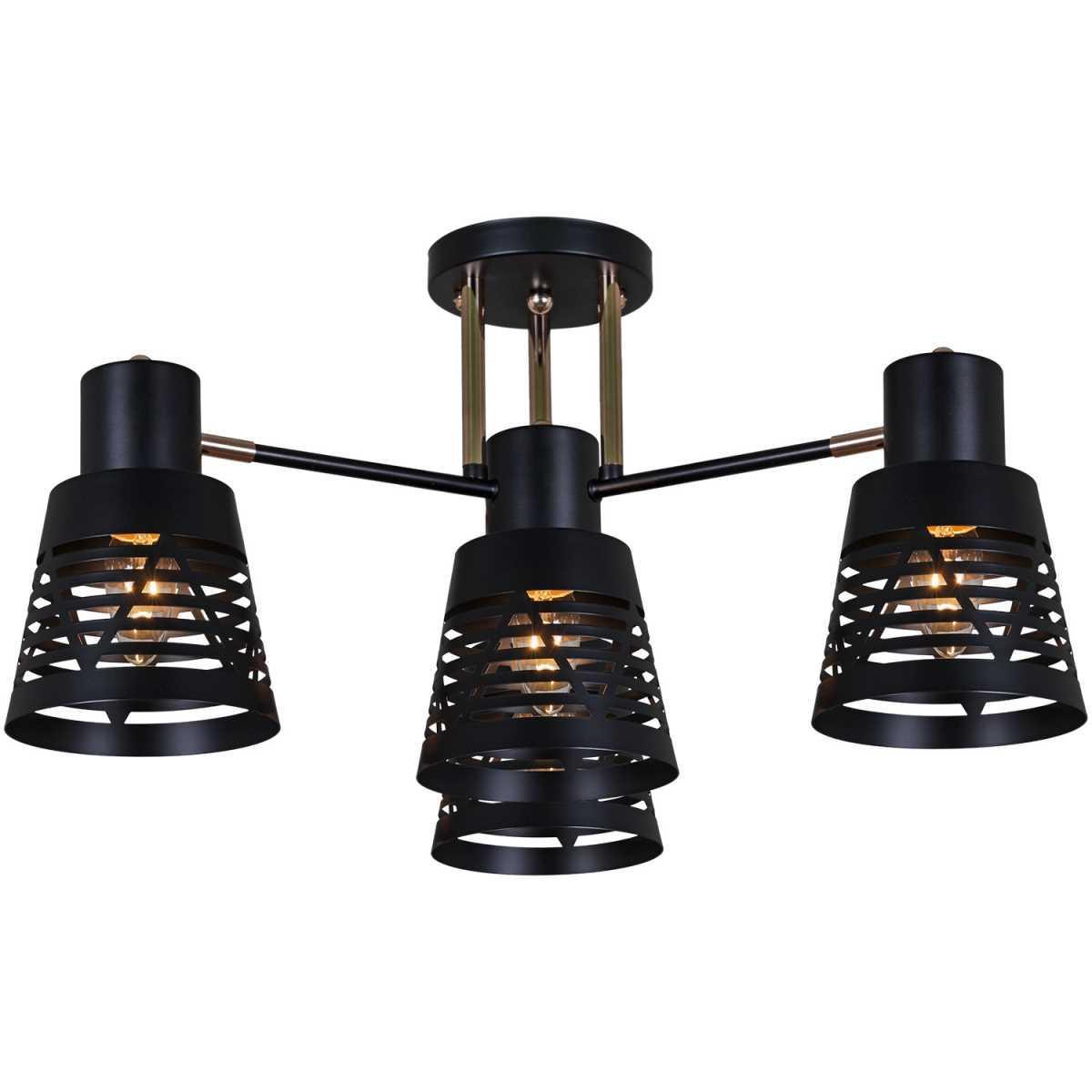 Люстра Reluce 06074-3.3-04 BK+FG