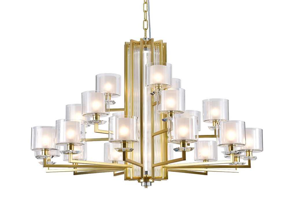 Подвесная люстра Newport 4412+6+3/C mat.gold М0071516