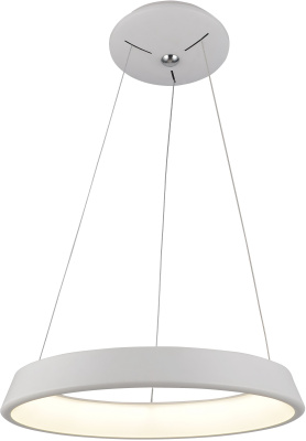 A6250SP-1WH люстра - белый / металл крашеный / 1xLED 1x30Вт / L50xW50xH6 / дл. цепи/шнура 140 см лам