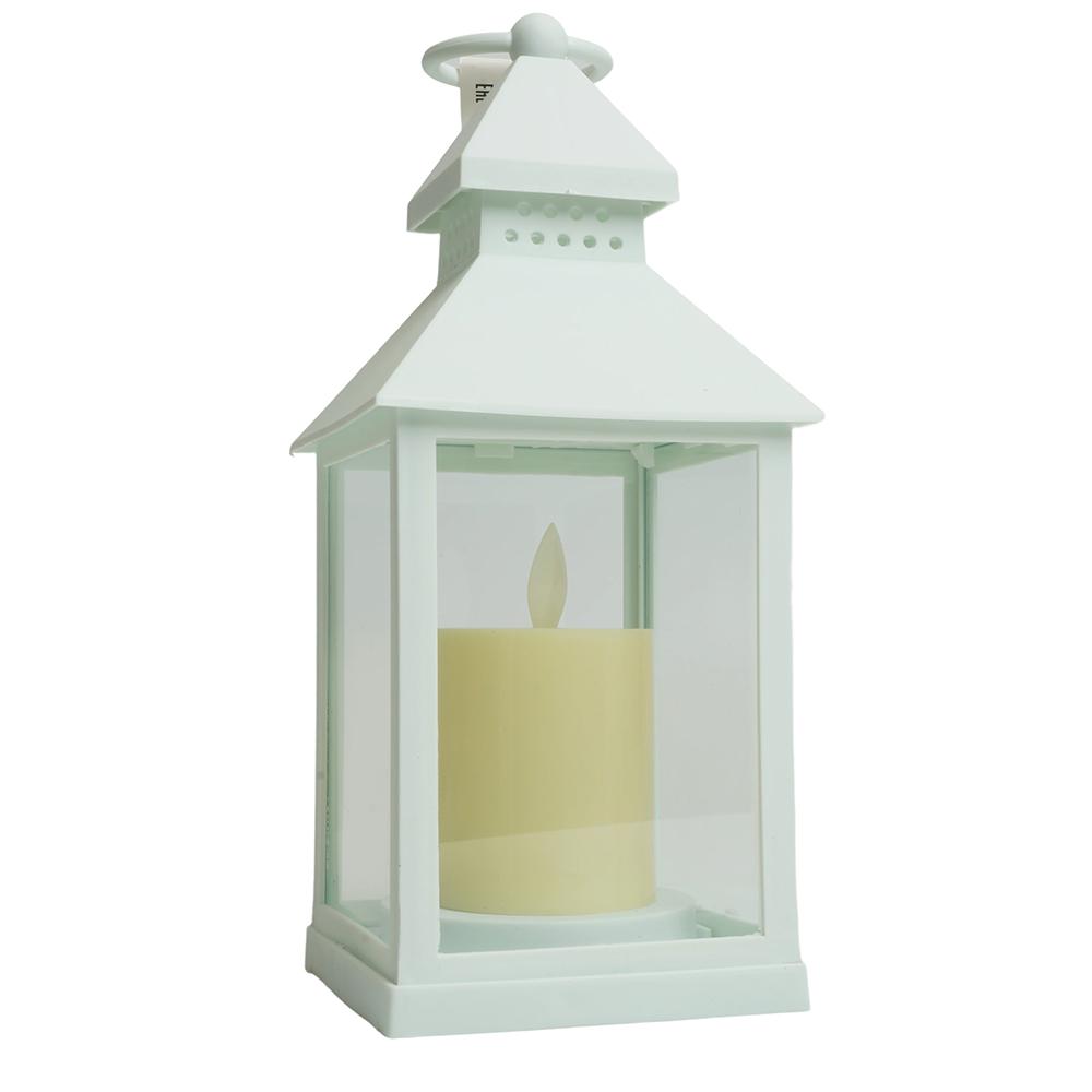 Световая фигура Свеча "Волшебный фонарь" 1LED 2700K, батарейки 3*ААА, 22см, белый, LT133