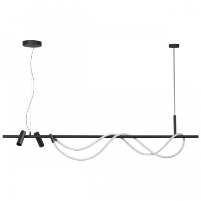 4391/40L HIGHTECH черный/металл/канат Подвесной св-к IP20 LED 40W 1580Лм 4000K CORDA