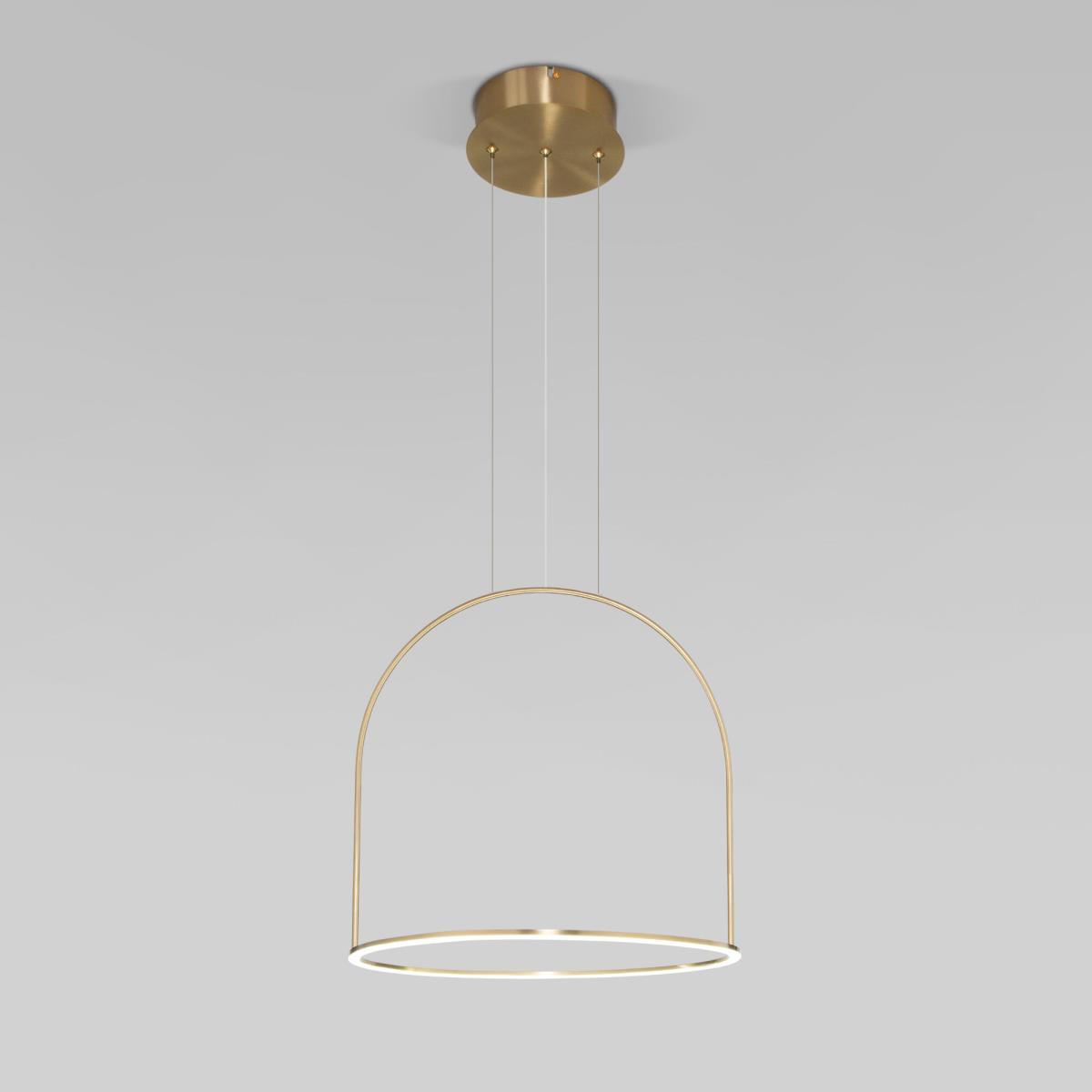 Подвесной светодиодный светильник Eurosvet Over 90322/1 латунь