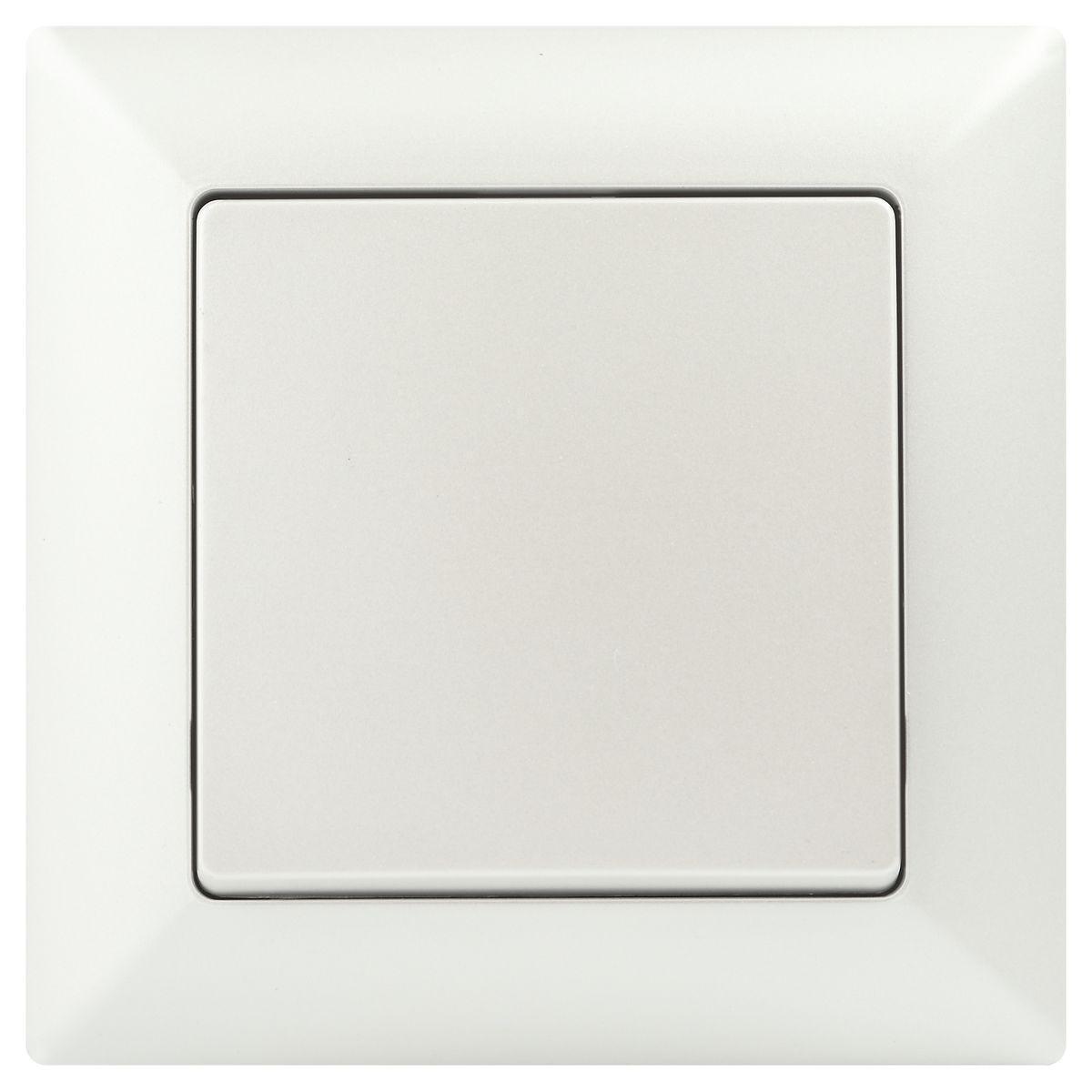 Выключатель одноклавишный ЭРА Intro Solo 10A 250V перламутровый 4-101-06 Б0053551