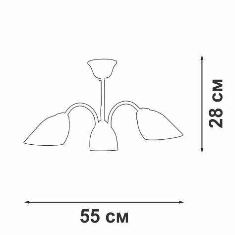 Потолочная люстра Vitaluce V3335-7/3PL
