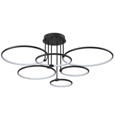 6506/99CL LEDIO LN23 черный Люстра потолочная LED 156W 9899Лм 3000-6000K с пультом ДУ 220V URSULA