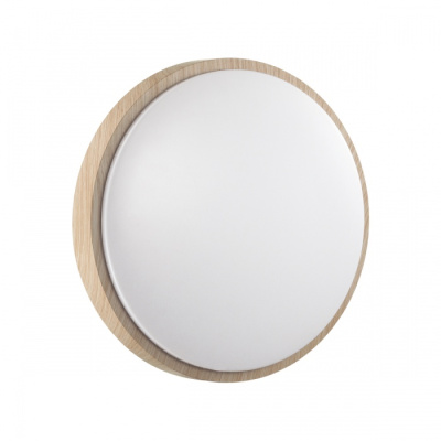 7607/DL PALE SN 026 Светильник пластик/белый/бежевый под дерево LED 48Вт c ДУ 3000-6000К D400 IP43 п