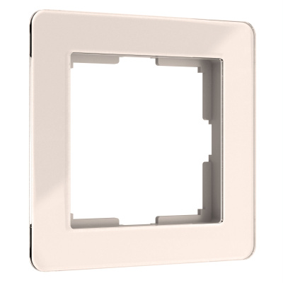 W0012743 Рамка на 1 пост Acrylic (айвори)