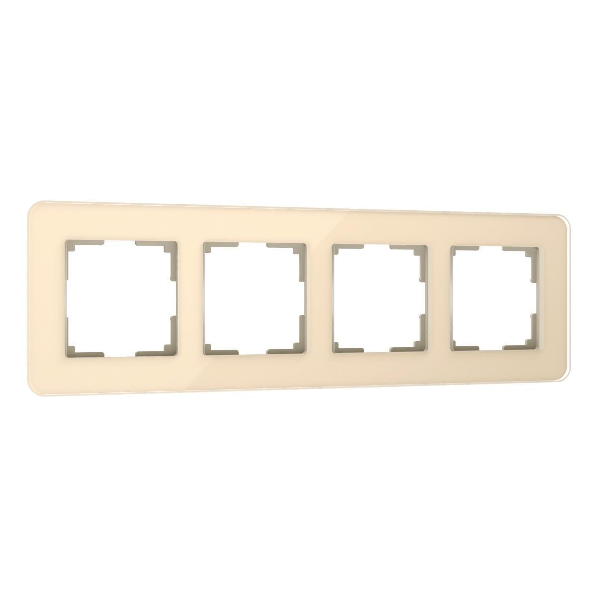 Рамка Werkel Elite на 4 поста айвори W0042443 4690389180811