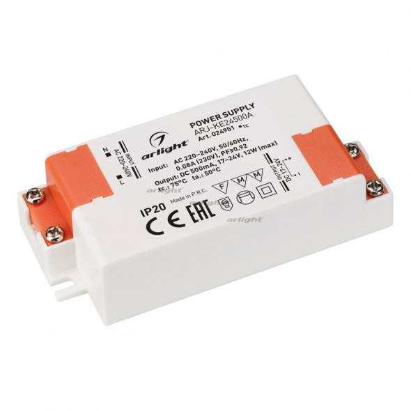 Драйвер Arlight ARJ-KE24500A 17-24V 12W IP20 0,5A 024951