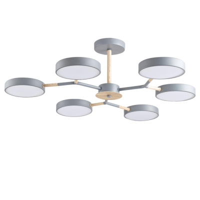 5651/99CL LEDIO LN23 серый, дерево Люстра потолочная LED 108W 5385Лм 3000-6000К 220V BRAD