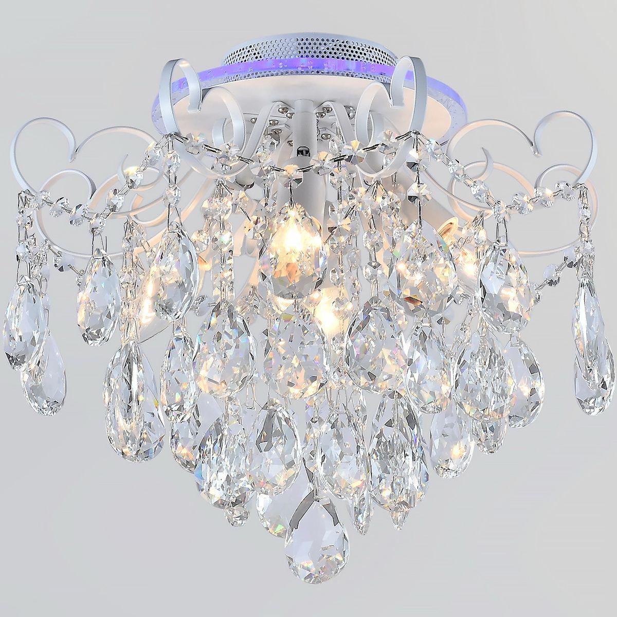 Потолочная люстра Reluce 04024-0.3-04 WH+SILVER PN+RGB