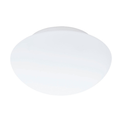 Светильник для ванной комнаты ELLA, 1х60W (E27), Ø200, сталь, белый/опаловое стекло