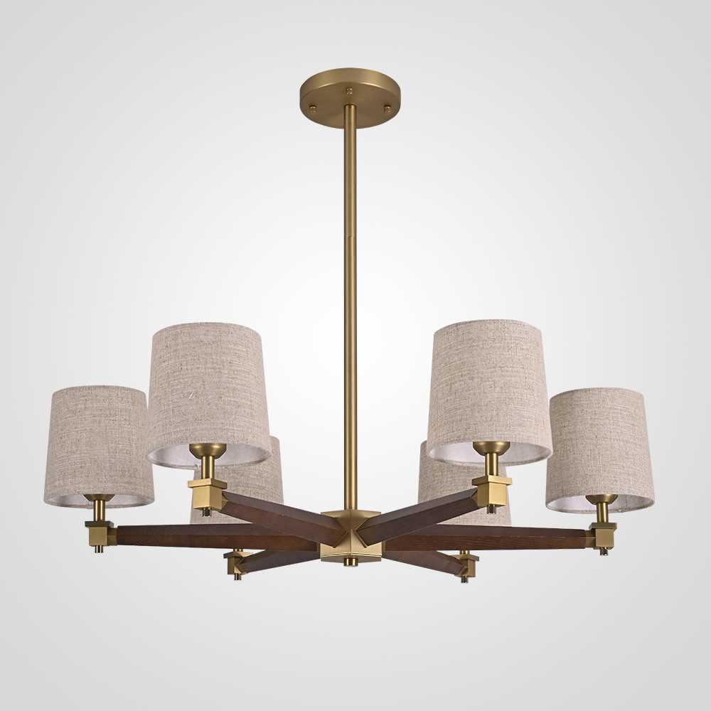 Подвесная люстра Imperium Loft Jorgenson D85 Beige/Dark Wood 102089-26