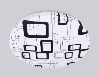 FZ1043 Потолочный светодиодный светильник FZ1043 WH/BK белый/черный 21W 6400K D320*55 (Без ПДУ)