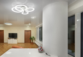 Натяжной потолок для люстры не преграда