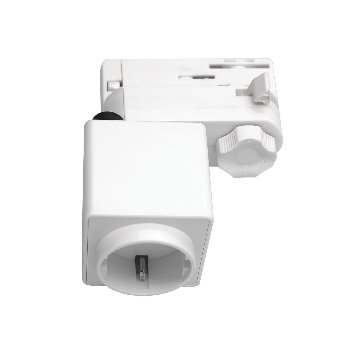 Адаптер для светильника с розеткой Shuko к треку 5030xx-R/5040xx-(F)/(R) Lightstar Quattro 594006-WSA