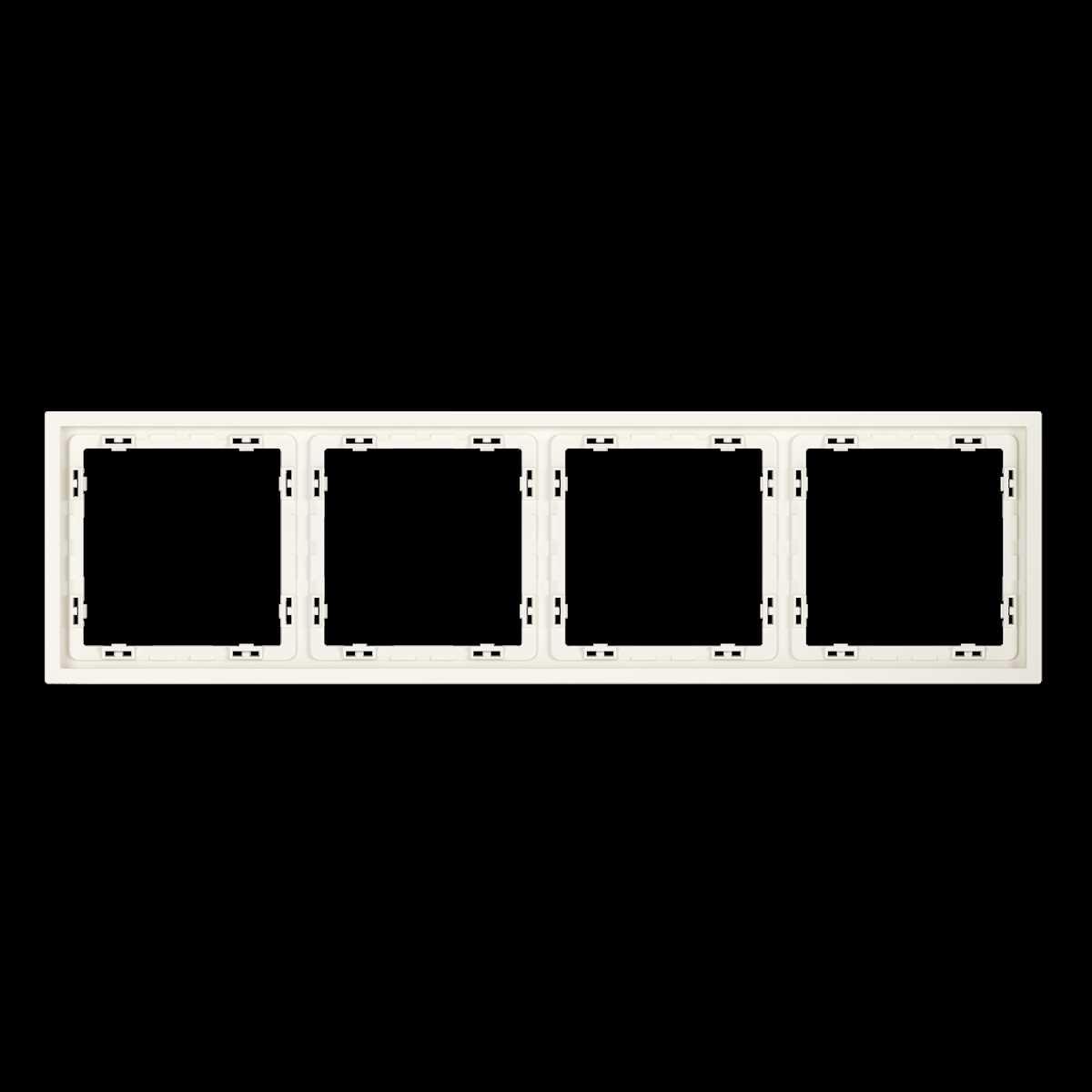 Рамка пластиковая S70 на 4 пост, (хлопок) Voltum VLS100413