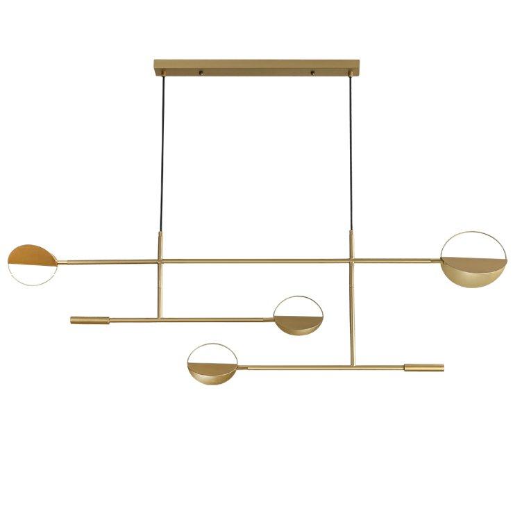 Подвесная люстра Imperium Loft Bolia Leaves Pendant Brass 4000К 345317-22