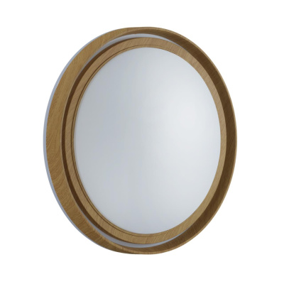 7640/DL BASICA SN Светильник пластик/корич. под дер. LED 48Вт 4000K D390 IP43 RUX WOOD