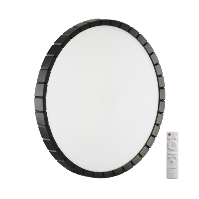 7649/EL PALE SN Светильник пластик/белый/черный LED 70Вт 3000-6000К D486 IP43 пульт ДУ ATABI BLACK