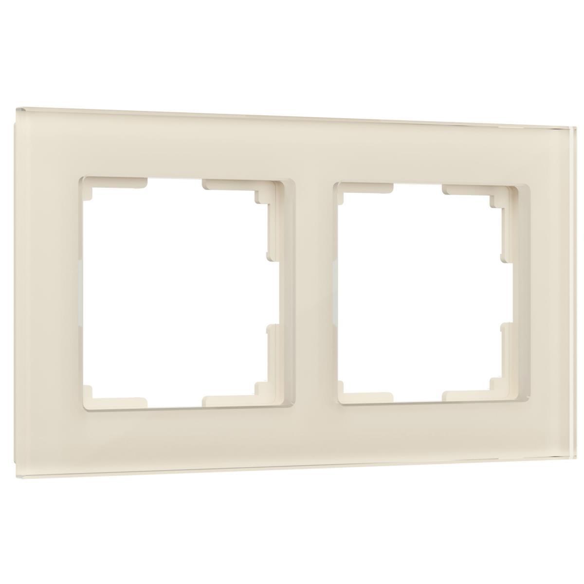 Рамка на 2 поста Werkel Favorit молочный W0021141 4690389183409