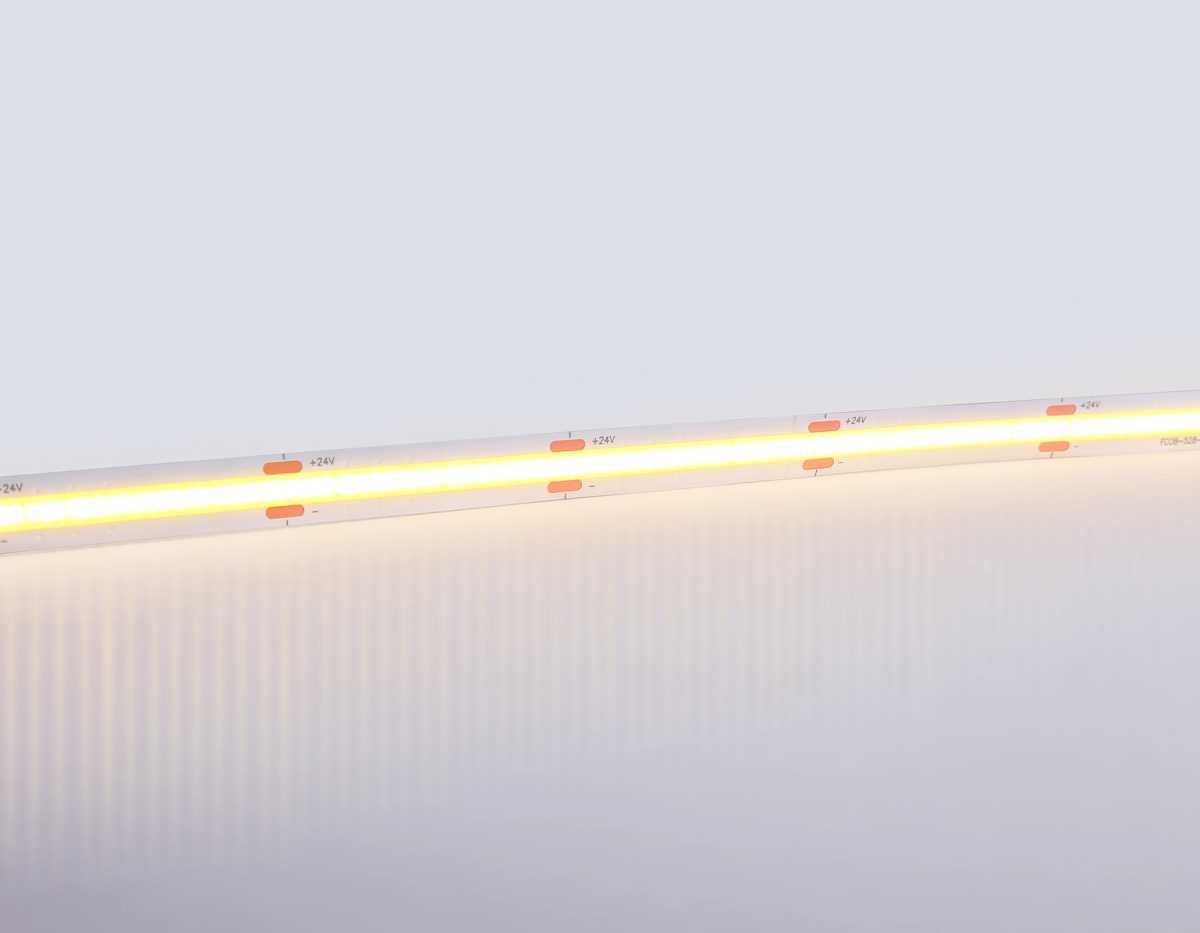Светодиодная лента Ambrella Light GS4751 COB 528Led/14W m/ 24V IP20 3000K/ 5m*10mm*2mm (2 конт.) GS4751