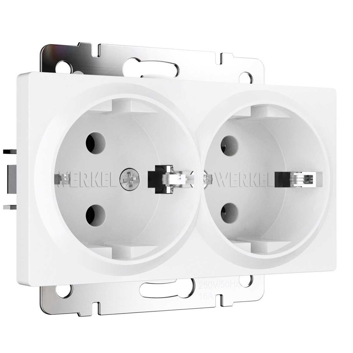 Розетка Werkel двойная W1172061 4690389192111