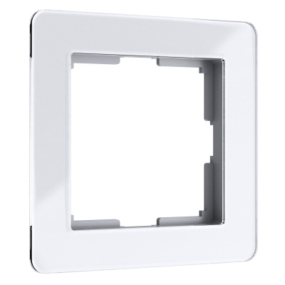 W0012701 Рамка на 1 пост Acrylic (белый)
