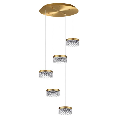 5032/30L L-VISION ODL24 античн.бронза/металл/акрил Люстра LED 30W 4000K 1958лм FIVRE