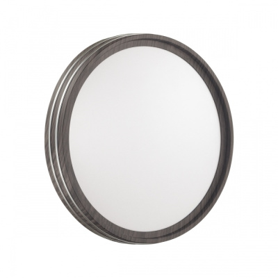 7604/DL PALE SN 022 Светильник пластик/белый/венге/хром LED 48Вт без ДУ 4000К D390 IP43 TROSTO