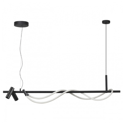 4391/30L HIGHTECH черный/металл/канат Подвесной св-к IP20 LED 30W 1200Лм 4000K CORDA